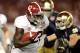 MIAMI GARDENS, FL - JANUARY 07: Eddie Lacy #42 of the Alabama Crimson Tide runs with the ball against the Notre Dame Fighting Irish during the 2013 Discover BCS National Championship game at Sun Life Stadium on January 7, 2013 in Miami Gardens, Florida. (Photo by Streeter Lecka/Getty Images)