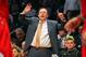 Apr 29, 2013; Brooklyn, NY, USA; Chicago Bulls head coach Tom Thibodeau calls out to his team during the fourth quarter of game five of the first round of the 2013 NBA playoffs against the Brooklyn Nets at the Barclays Center. Mandatory Credit: Brad Penner-USA TODAY Sports