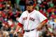 BOSTON, MA - APRIL 13: Joel Hanrahan #52 of the Boston Red Sox is relieved in the ninth inning after walking two Tampa Bay Rays batters at Fenway Park on April 13, 2013 in Boston, Massachusetts. (Photo by Jim Rogash/Getty Images)