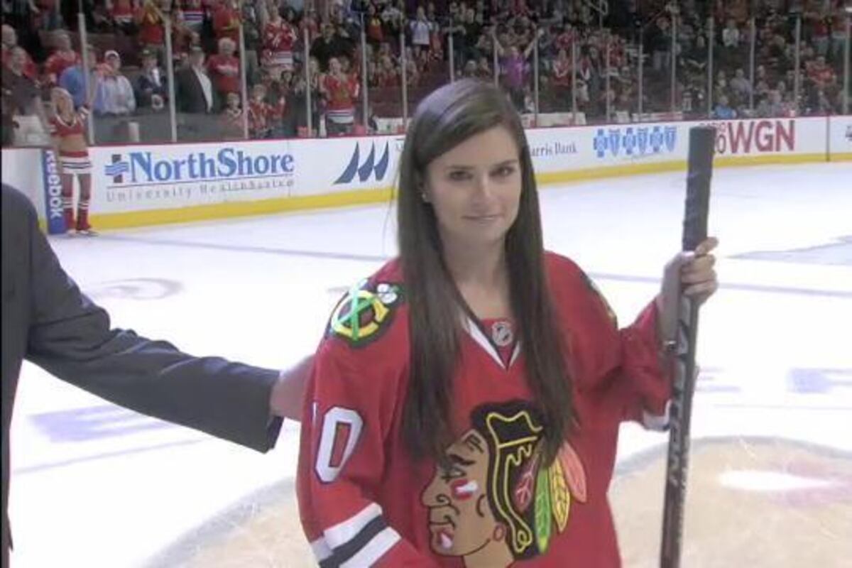 Danica Patrick Shows She Can Swing a Hockey Stick Pretty Well  Bleacher Report  Latest News 