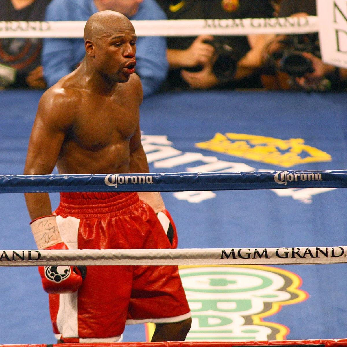 As Floyd Mayweather Jr. Steps Into Ring, He Turns It Into a