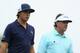 CHARLOTTE, NC - MAY 02: (L-R) Rickie Fowler and Phil Mickelson walk down the 16th hole during the first round of the Wells Fargo Championship at Quail Hollow Club on May 2, 2013 in Charlotte, North Carolina. (Photo by Streeter Lecka/Getty Images)