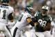 PHILADELPHIA, PA - AUGUST 30: Steve Vallos #68 of the Philadelphia Eagles defends against Quinton Coples #98 of the New York Jets during their preseason game at Lincoln Financial Field on August 30, 2012 in Philadelphia, Pennsylvania. (Photo by Jeff Zelevansky/Getty Images)
