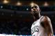 BOSTON, MA - APRIL 28: Kevin Garnett #5 of the Boston Celtics reacts following their overtime win against the New York Knicks during Game Four of the Eastern Conference Quarterfinals of the 2013 NBA Playoffs on April 28, 2013 at TD Garden in Boston, Massachusetts. NOTE TO USER: User expressly acknowledges and agrees that, by downloading and or using this photograph, User is consenting to the terms and conditions of the Getty Images License Agreement. (Photo by Jared Wickerham/Getty Images)