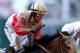LOUISVILLE, KY - MAY 04: Jockey Joel Rosario atop Orb reacts after winning the 139th running of the Kentucky Derby at Churchill Downs on May 4, 2013 in Louisville, Kentucky. (Photo by Andy Lyons/Getty Images)
