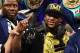 LAS VEGAS, NV - MAY 04: Floyd Mayweather Jr. celebrates his unanimous decision victory against Robert Guerrero in their WBC welterweight title bout at the MGM Grand Garden Arena on May 4, 2013 in Las Vegas, Nevada. (Photo by Al Bello/Getty Images)