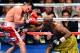 LAS VEGAS, NV - MAY 04: Floyd Mayweather Jr. (R) hits Robert Guerrero during the eighth round of their WBC welterweight title bout at the MGM Grand Garden Arena on May 4, 2013 in Las Vegas, Nevada. Mayweather won by unanimous decision. (Photo by Ethan Miller/Getty Images)