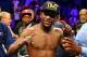 LAS VEGAS, NV - MAY 04: Floyd Mayweather Jr. celebrates his unanimous decision victory against Robert Guerrero in their WBC welterweight title bout at the MGM Grand Garden Arena on May 4, 2013 in Las Vegas, Nevada. (Photo by Al Bello/Getty Images)