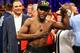 LAS VEGAS, NV - MAY 04: Floyd Mayweather Jr. celebrates his unanimous decision victory against Robert Guerrero in their WBC welterweight title bout at the MGM Grand Garden Arena on May 4, 2013 in Las Vegas, Nevada. (Photo by Al Bello/Getty Images)