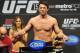 Apr 26, 2013; Newark, NJ, USA; Chael Sonnen weighs in for his light heavyweight title bout against Jon Jones (not pictured) at the Prudential Center. Mandatory Credit: Joe Camporeale-USA TODAY Sports