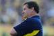 TAMPA, FL - JANUARY 01: Coach Brady Hoke of the Michigan Wolverines directs play against the South Carolina Gamecocks in the Outback Bowl January 1, 2013 at Raymond James Stadium in Tampa, Florida. (Photo by Al Messerschmidt/Getty Images)