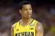 ATLANTA, GA - APRIL 08: Trey Burke #3 of the Michigan Wolverines reacts against the Louisville Cardinals during the 2013 NCAA Men's Final Four Championship at the Georgia Dome on April 8, 2013 in Atlanta, Georgia. (Photo by Andy Lyons/Getty Images)