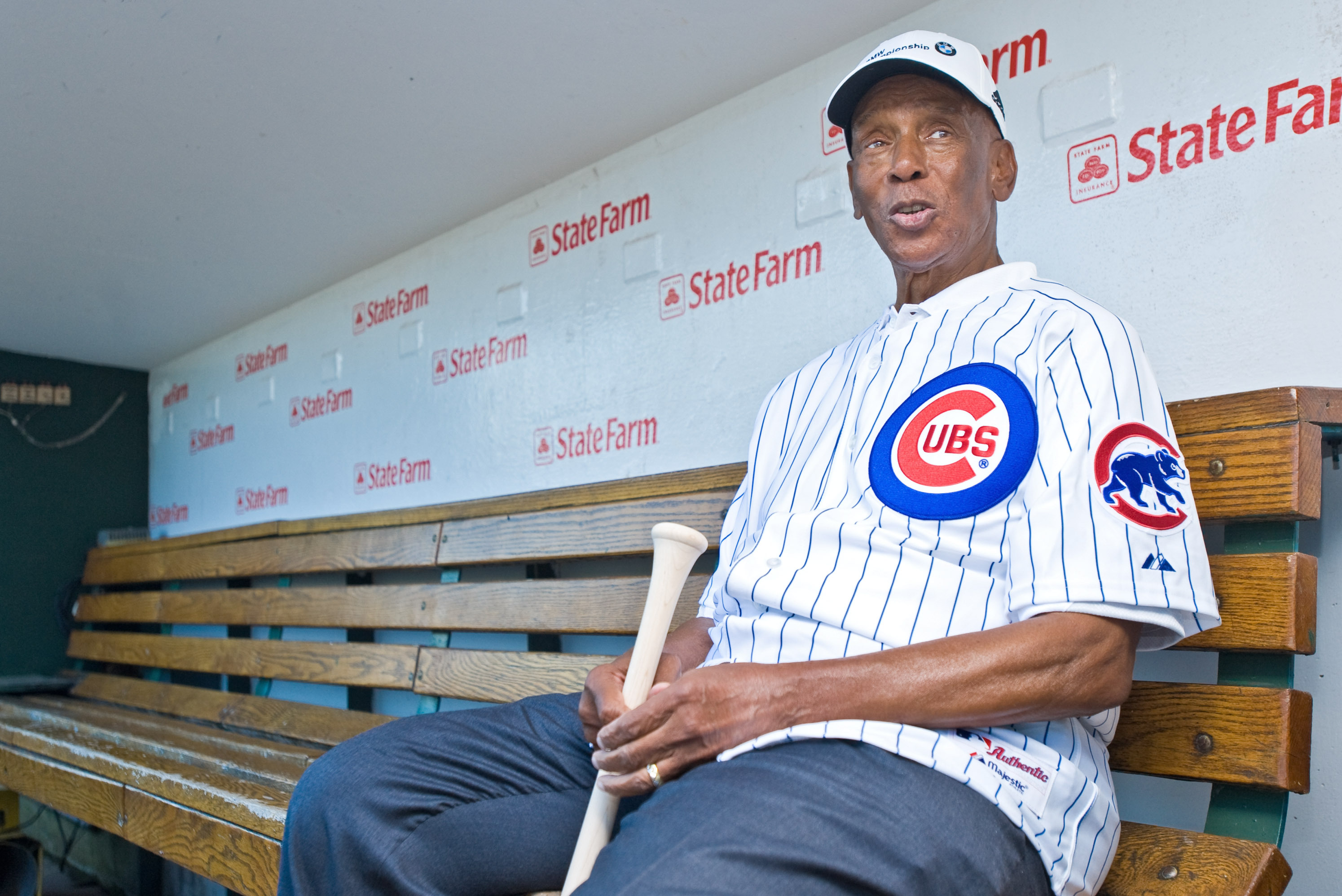 Ernie Banks (Mr. Cub) signed Cubs jersey at 's Sports