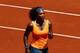 MADRID, SPAIN - MAY 09: Serena Williams of the United States of America celebrates matchpoint over Maria Kirilenko of Russia on day six of the Mutua Madrid Open tennis tournament at the Caja Magica on May 9, 2013 in Madrid, Spain. (Photo by Gonzalo Arroyo Moreno/Getty Images)