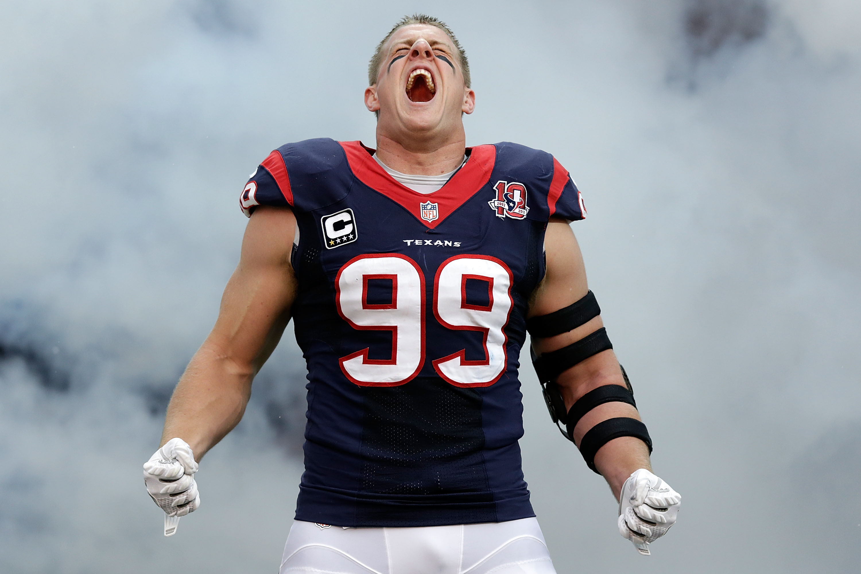 What is J.J. Watt's jersey patch? Cardinals pass rusher wears