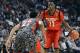 Apr 3, 2013; Chicago, IL, USA; McDonald's All American East forward Andrew Wiggins (22) dribbles the ball against McDonald's All American West forward Jabari Parker (22) during the first half at the United Center. Mandatory Credit: Mike DiNovo-USA TODAY Sports
