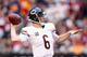 GLENDALE, AZ - DECEMBER 23: Quarterback Jay Cutler #6 of the Chicago Bears thows a pass during the NFL game against the Arizona Cardinals at the University of Phoenix Stadium on December 23, 2012 in Glendale, Arizona. The Bears defeated the Cardinals 28-13. (Photo by Christian Petersen/Getty Images)