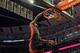 LeBron James gets the one-handed dunk in Game 4 of the Eastern Conference Semifinals against Chicago.