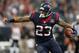 HOUSTON, TX - JANUARY 05: Arian Foster #23 of the Houston Texans runs the ball against the Cincinnati Bengals during the AFC Wild Card Playoff Game at Reliant Stadium on January 5, 2013 in Houston, Texas. (Photo by Ronald Martinez/Getty Images)