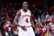 DAYTON, OH - MARCH 24: Victor Oladipo #4 of the Indiana Hoosiers reacts after a play late in the game against the Temple Owls during the third round of the 2013 NCAA Men's Basketball Tournament at UD Arena on March 24, 2013 in Dayton, Ohio. (Photo by Joe Robbins/Getty Images)