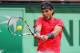 PARIS, FRANCE - JUNE 11: Rafael Nadal of Spain plays a backhand in the men's singles final against Novak Djokovic of Serbia during day 16 of the French Open at Roland Garros on June 11, 2012 in Paris, France. (Photo by Mike Hewitt/Getty Images)