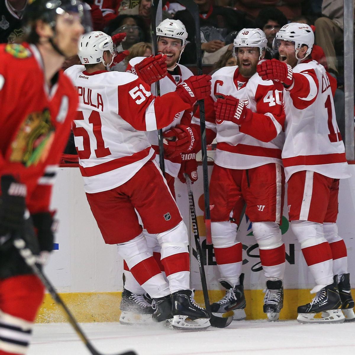 Detroit Red Wings vs Chicago Blackhawks Game 2 Live Score, Updates and