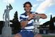 ROME, ITALY - MAY 19: Rafael Nadal of Spain poses for a photo in front of the statues of Pietrangeli court after his straight sets victory against Roger Federer of Switzerland in their final match during day eight of the Internazionali BNL d'Italia 2013 at the Foro Italico Tennis Centre on May 19, 2013 in Rome, Italy. (Photo by Clive Brunskill/Getty Images)