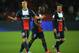 PARIS, FRANCE - MAY 18: Zlatan Ibrahimovic of PSG celebrates with team mate David Beckham after scoring to make it 3-0 during the Ligue 1 match between Paris Saint-Germain FC and Stade Brestois 29 at Parc des Princes on May 18, 2013 in Paris, France. (Photo by Michael Regan/Getty Images)