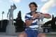 ROME, ITALY - MAY 19: Rafael Nadal of Spain poses for a photo in front of the statues of Pietrangeli court after his straight sets victory against Roger Federer of Switzerland in their final match during day eight of the Internazionali BNL d'Italia 2013 at the Foro Italico Tennis Centre on May 19, 2013 in Rome, Italy. (Photo by Clive Brunskill/Getty Images)