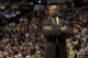 DENVER, CO - JANUARY 11: Byron Scott of the Cleveland Cavaliers looks on against the Denver Nuggets at Pepsi Center on January 11, 2013 in Denver, Colorado. NOTE TO USER: User expressly acknowledges and agrees that, by downloading and or using this Photograph, user is consenting to the terms and conditions of the Getty Images License Agreement. (Photo by Chris Chambers/Getty Images)