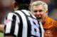 SAN ANTONIO, TX - DECEMBER 29: Mack Brown, head coach of the University of the Texas Longhorns argues an officials call during the Valero Alamo Bowl against the Oregon State Beavers at the Alamodome on December 29, 2012 in San Antonio, Texas. (Photo by Stacy Revere/Getty Images)