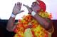 PERTH, AUSTRALIA - NOVEMBER 24: Hulk Hogan enters the stage prior to his bout against Ric Flair during the Hulkamania Tour at the Burswood Dome on November 24, 2009 in Perth, Australia. (Photo by Paul Kane/Getty Images)