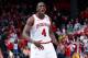 DAYTON, OH - MARCH 24: Victor Oladipo #4 of the Indiana Hoosiers reacts after a play late in the game against the Temple Owls during the third round of the 2013 NCAA Men's Basketball Tournament at UD Arena on March 24, 2013 in Dayton, Ohio. (Photo by Joe Robbins/Getty Images)