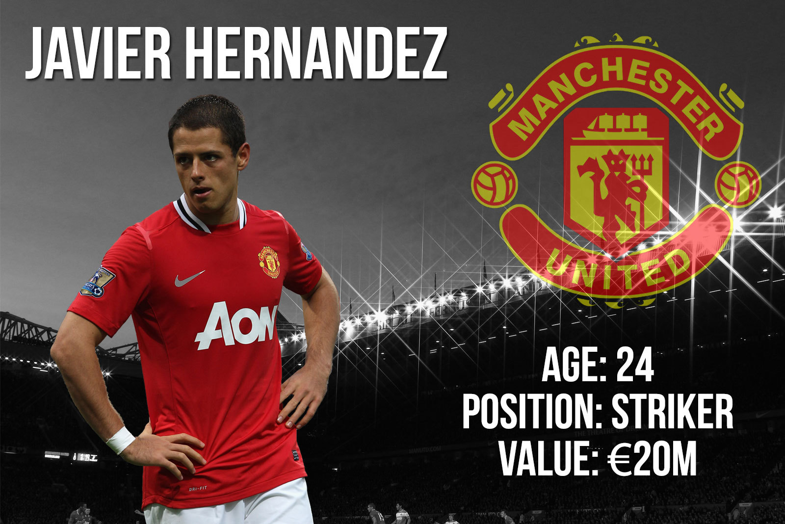 Javier Hernandez signs for Manchester United as Sir Alex Ferguson