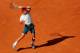 ROME, ITALY - MAY 19: Rafael Nadal of Spain in action against Roger Federer of Switzerland in their final match during day eight of the Internazionali BNL d'Italia 2013 at the Foro Italico Tennis Centre on May 19, 2013 in Rome, Italy. (Photo by Clive Brunskill/Getty Images)
