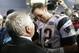 Tom Brady with Robert Kraft after Super Bowl XXXIX (Jed Jacobson/Getty Images)