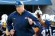 Nov 17, 2012; University Park, PA, USA; Penn State Nittany Lions head coach Bill O'Brien leads his team on to the field prior to the game against the Indiana Hoosiers at Beaver Stadium. Penn State defeated Indiana 45-22. Mandatory Credit: Rich Barnes-USA TODAY Sports