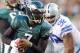 PHILADELPHIA, PA - NOVEMBER 11: Michael Vick #7 of the Philadelphia Eagles carries the ball as Josh Brent #92 of the Dallas Cowboys defends on November 11, 2012 at Lincoln Financial Field in Philadelphia, Pennsylvania. (Photo by Elsa/Getty Images)