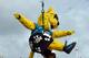 Sep 30, 2012; Jacksonville, FL, USA; Jacksonville Jaguars mascot Jaxson DeVille descends into the stadium before a game against the Cincinnati Bengals at Everbank Field. Mandatory Credit: Jake Roth-USA TODAY Sports