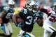 CHARLOTTE, NC - DECEMBER 09: DeAngelo Williams #34 of the Carolina Panthers runs for a touchdown during their game against the Atlanta Falcons at Bank of America Stadium on December 9, 2012 in Charlotte, North Carolina. (Photo by Streeter Lecka/Getty Images)