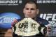 May 25, 2013; Las Vegas, NV, USA; Cain Velasquez speaks to media following UFC 160 at the MGM Grand Garden Arena. Mandatory Credit: Gary A. Vasquez-USA TODAY Sports