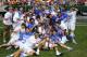 May 27, 2013; Philadelphia, PA, USA; Duke Blue Devils players pose for a photo following the game against the Syracuse Orange in the 2013 NCAA Division I Men's Lacrosse Championship Game at Lincoln Financial Field. Duke won the game 16-10. Mandatory Credit: Rich Barnes-USA TODAY Sports
