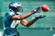 July 26, 2012;Bethlehem, PA. USA; Philadelphia Eagles wide receiver Jason Avant (81) catches a pass during training camp at Lehigh University. Mandatory Credit: Evan Habeeb-USA TODAY Sports