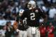 OAKLAND, CA - NOVEMBER 15: JaMarcus Russell #2 of the Oakland Raiders looks on against the Kansas City Chiefs during an NFL game at Oakland-Alameda County Coliseum on November 15, 2009 in Oakland, California. (Photo by Jed Jacobsohn/Getty Images)