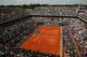 PARIS, FRANCE - JUNE 03: A general view as Kei Nishikori of Japan serves during the Men's Singles match against Rafael Nadal of Spain during day nine of the French Open at Roland Garros on June 3, 2013 in Paris, France. (Photo by Matthew Stockman/Getty Images)