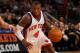 NEW YORK - MARCH 07: Nate Robinson #4 of the New York Knicks dribbles the ball against the Charlotte Bobcats on March 7, 2009 at Madison Square Garden in New York City. NOTE TO USER: User expressly acknowledges and agrees that, by downloading and or using this photograph, User is consenting to the terms and conditions of the Getty Images License Agreement. (Photo by Nick Laham/Getty Images)