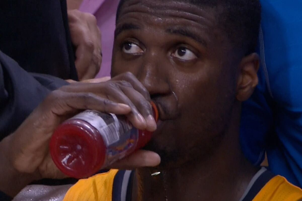 Roy Hibbert's Gatorade Chug Gets National Attention, and He Stands by