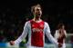 AMSTERDAM, NETHERLANDS - OCTOBER 24: Christian Eriksen (#8) of Ajax celebrates after he shoots and scores his teams third goal of the game during the Group D UEFA Champions League match between AFC Ajax and Manchester City FC at Amsterdam ArenA on October 24, 2012 in Amsterdam, Netherlands. (Photo by Dean Mouhtaropoulos/Getty Images)