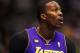 DALLAS, TX - FEBRUARY 24: Dwight Howard #12 of the Los Angeles Lakers at American Airlines Center on February 24, 2013 in Dallas, Texas. NOTE TO USER: User expressly acknowledges and agrees that, by downloading and or using this photograph, User is consenting to the terms and conditions of the Getty Images License Agreement. (Photo by Ronald Martinez/Getty Images)