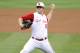 May 25, 2013; Durham, NC, USA; North Carolina State Wolfpack pitcher Carlos Rodon (16) throws against the North Carolina Tar Heels during the ACC baseball tournament at Durham Bulls Athletic Park. Mandatory Credit: Liz Condo-USA TODAY Sports